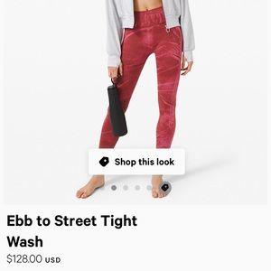 Lululemon ebb to street tight *wash